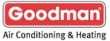 Goodman logo for air conditioning and heating systems, a commonly serviced furnace brand.